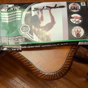 Multi-Purpose Workout Bar - Black/Green - Crane